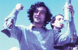 Francesco Bachetti in cima al Corno Piccolo (anni '60)